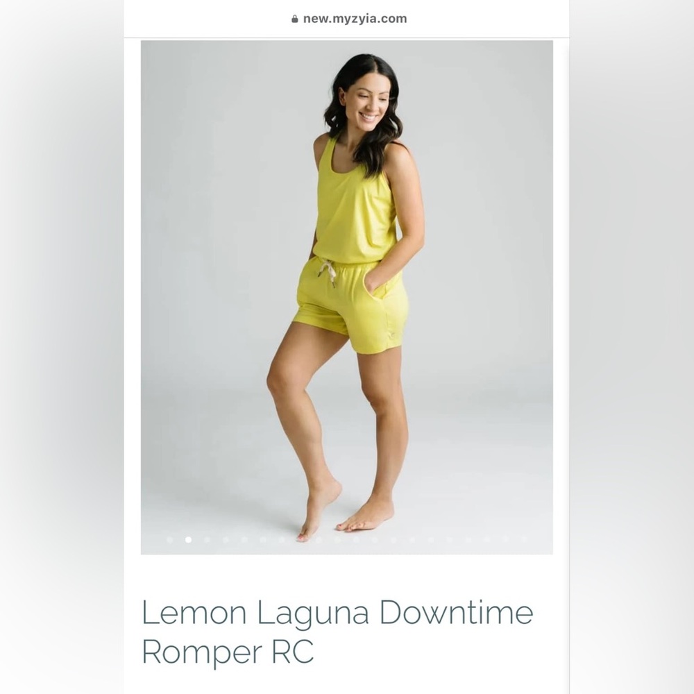 Zyia yellow romper